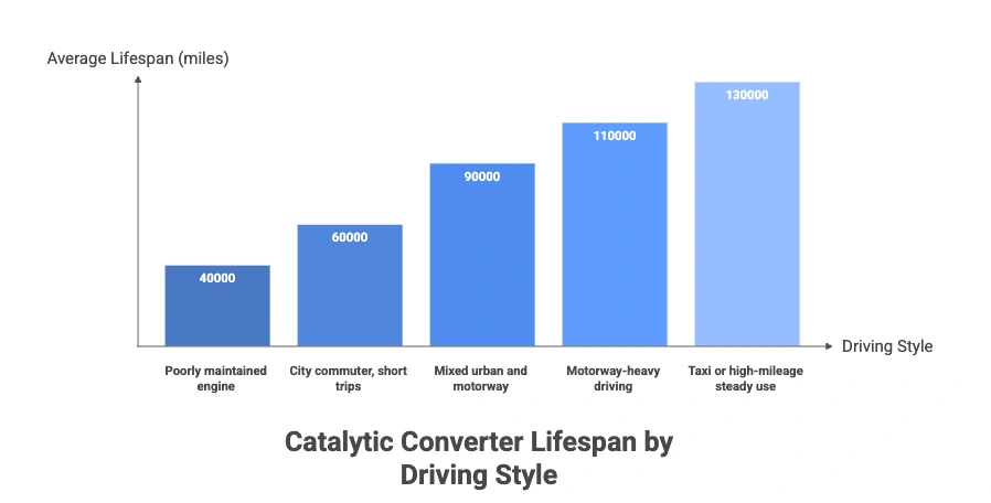 Catalytic Converter Lifespan by Driving Style